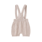 Knit button up Suspender Outfit Hippo Boutique