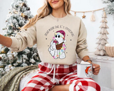 Dead Inside but its christmas crewneck Sweatshirts Hippo Boutique