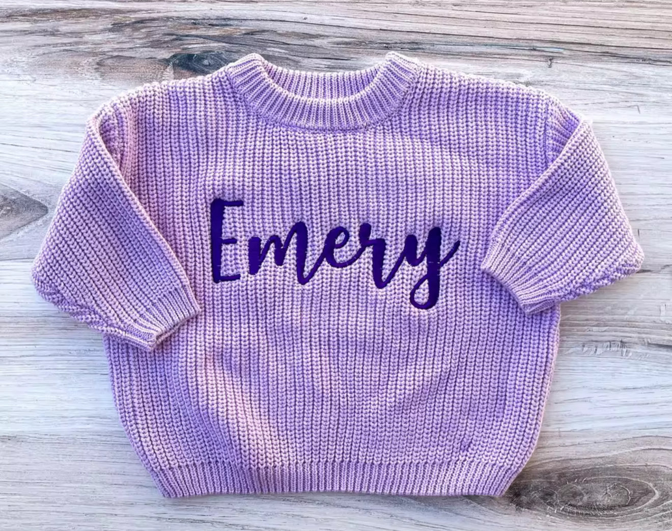 Personalized Name Newborn Baby Embroidered Knit Sweaters Hippo Boutique