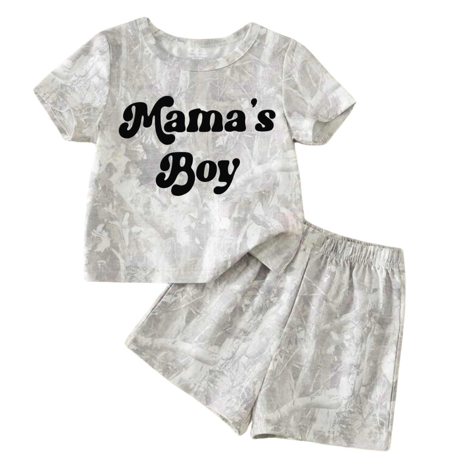 Baby & Toddler Camo Outfit - Mamas Boy Hippo Boutique