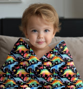 Dinosaur Baby Name Blanket Custom Hippo Boutique
