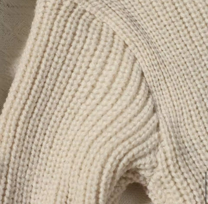 Newborn Baby Knit Bodysuit with Knitted Hat Hippo Boutique