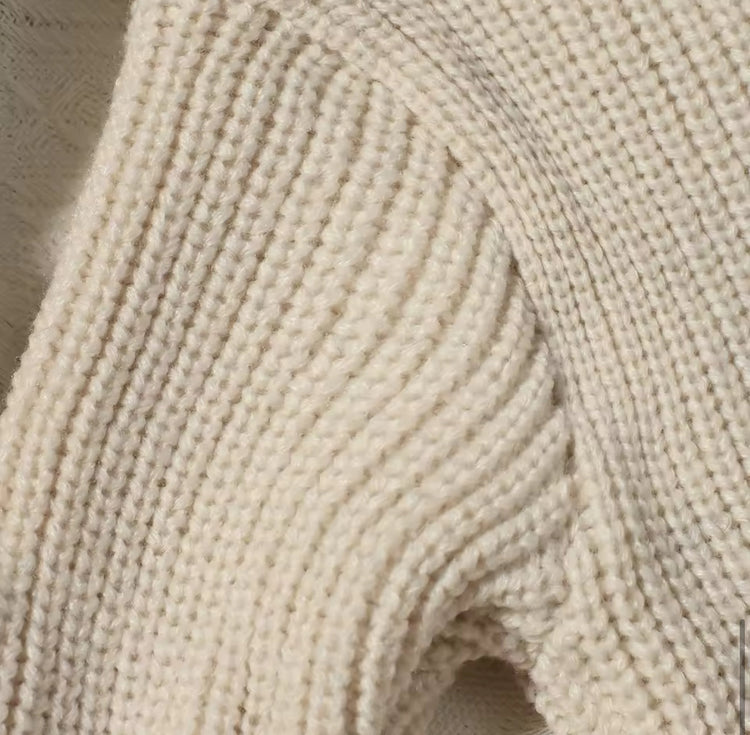 Newborn Baby Knit Bodysuit with Knitted Hat Hippo Boutique