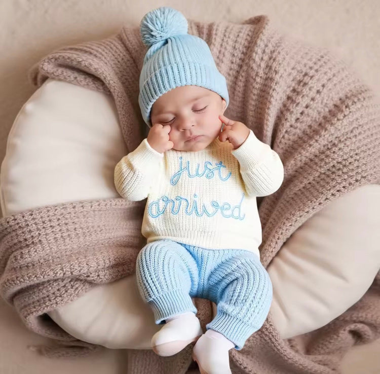 Newborn Baby Knit Coming Home Outfit Hippo Boutique