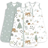 Newborn Baby 100% Organic Cotton Sleep sac - 1 Tog Hippo Boutique