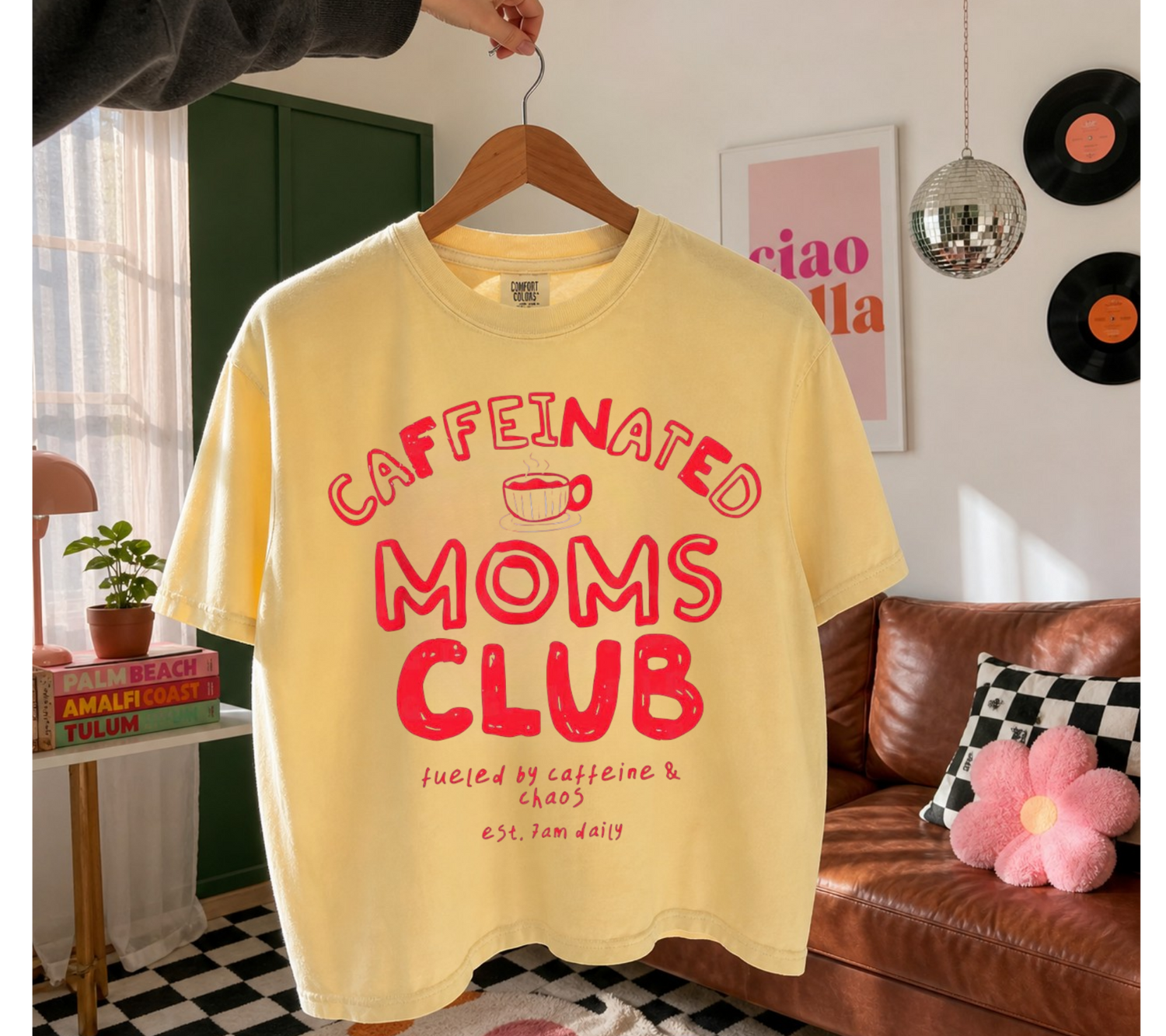 Cropped Top & T-Shirts - Caffeinated Moms Club Hippo Boutique