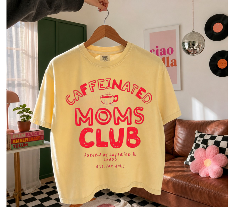 Cropped Top & T-Shirts - Caffeinated Moms Club Hippo Boutique