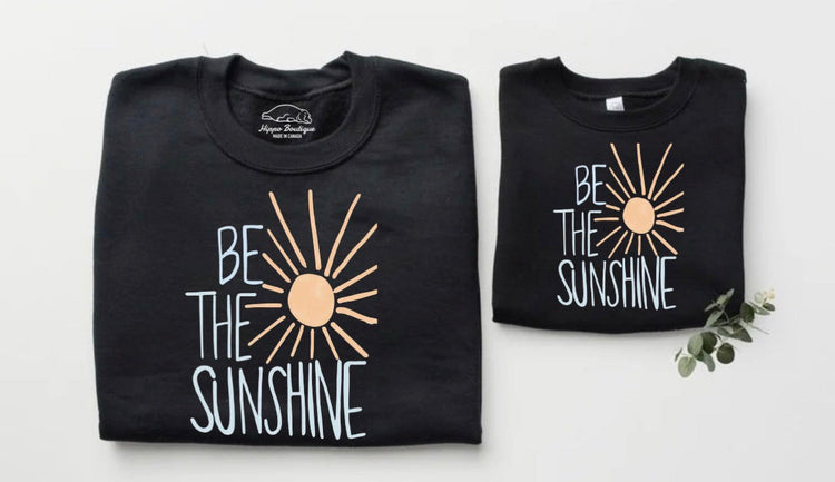 Mama & Mini Matching Sweatshirts - Be the Sunshine Hippo Boutique
