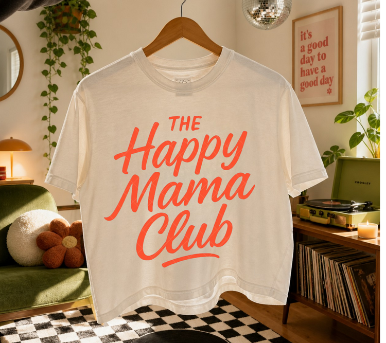 Cropped Top & T-Shirts - The happy mama club Hippo Boutique