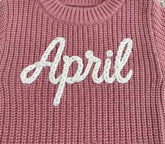 Personalized Baby Knit Romper Set Custom Name Embroidered Hippo Boutique