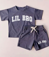 Little Bro Baby Boy T-Shirt & Shorts Set Hippo Boutique