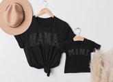 Glitter Mama & Mini Matching T-Shirts - Black Hippo Boutique