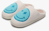 Women’s Fuzzy Smiley Slippers Hippo Boutique