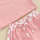 Checkered Baby T-Shirt & Shorts outfit Hippo Boutique