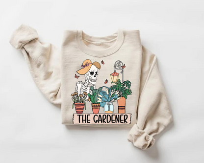 Women’s Crewneck Sweatshirts - The Gardener Skeleton Hippo Boutique