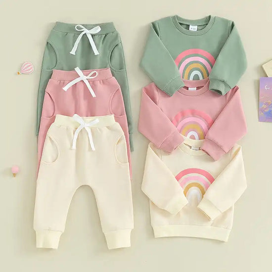 Baby & Toddler Rainbow Outfit Hippo Boutique