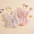 Floral Sleeveless Baby Romper Dress Hippo Boutique