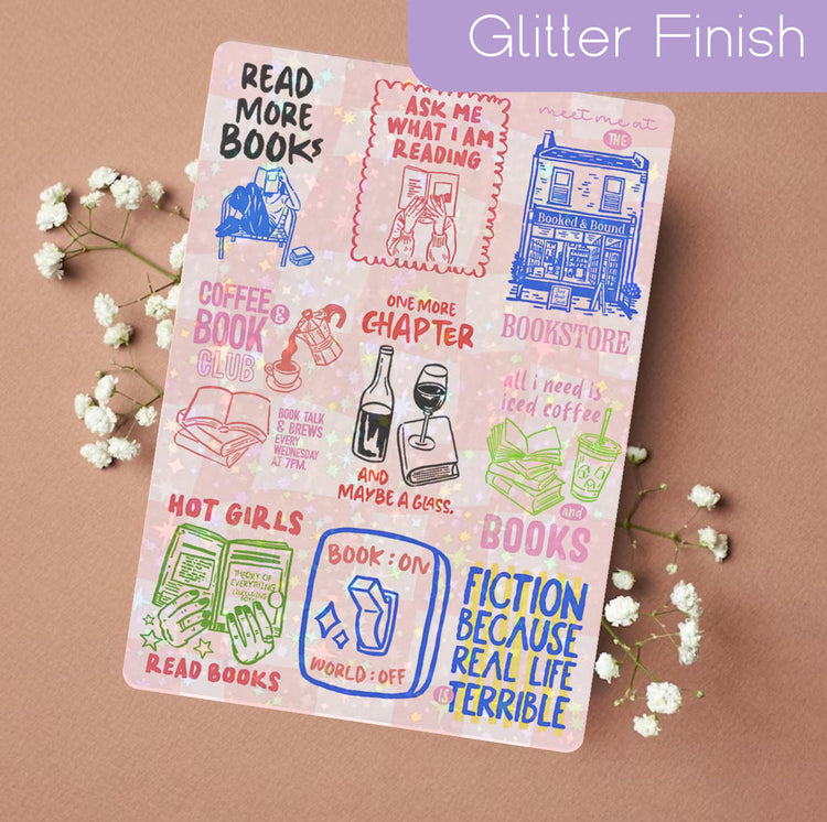 Kindle Insert - Green Checkered Hand Drawn Bookish Hippo Boutique