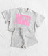 Checkered Mini Baby Girl T-Shirt & Shorts outfit Hippo Boutique