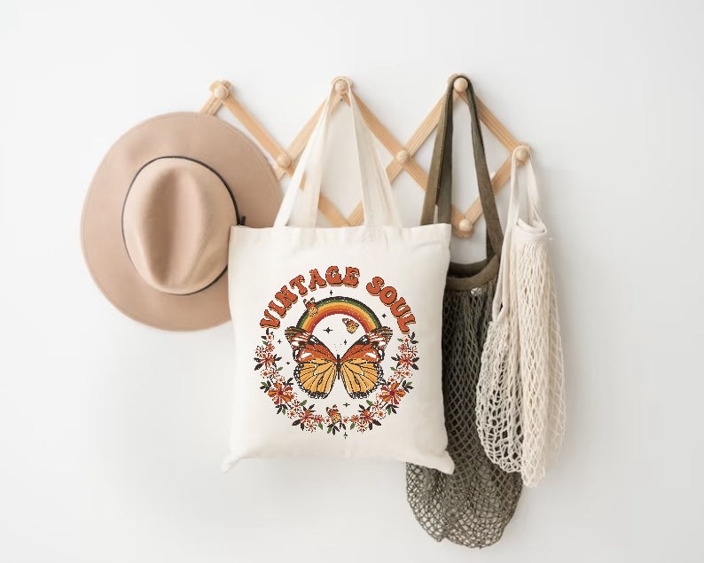 Vintage Soul Tote Bag Hippo Boutique
