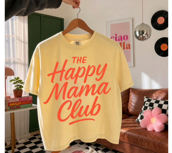 Cropped Top & T-Shirts - The happy mama club Hippo Boutique