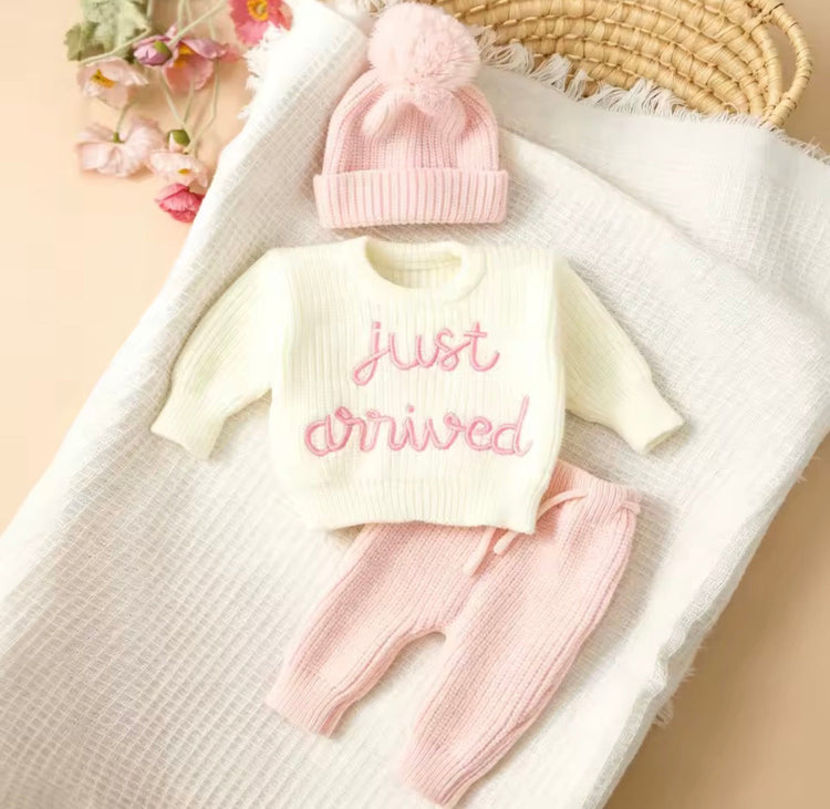 Newborn Baby Knit Coming Home Outfit Hippo Boutique