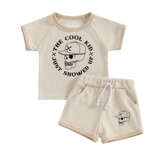 Cool Kid Baby & toddler shorts and t-shirt outfit Hippo Boutique