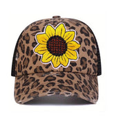 Sunflower Trucker Mesh Hats Hippo Boutique