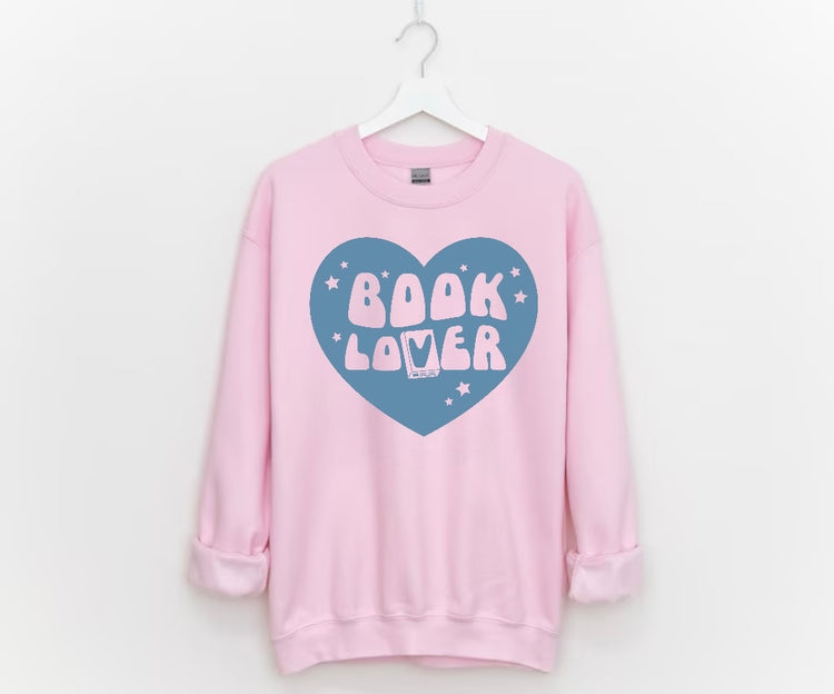 Book Lover Sweatshirt Hippo Boutique
