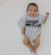 Feeding Cows With Grandpa Baby & toddler t-shirt bubble Romper Hippo Boutique