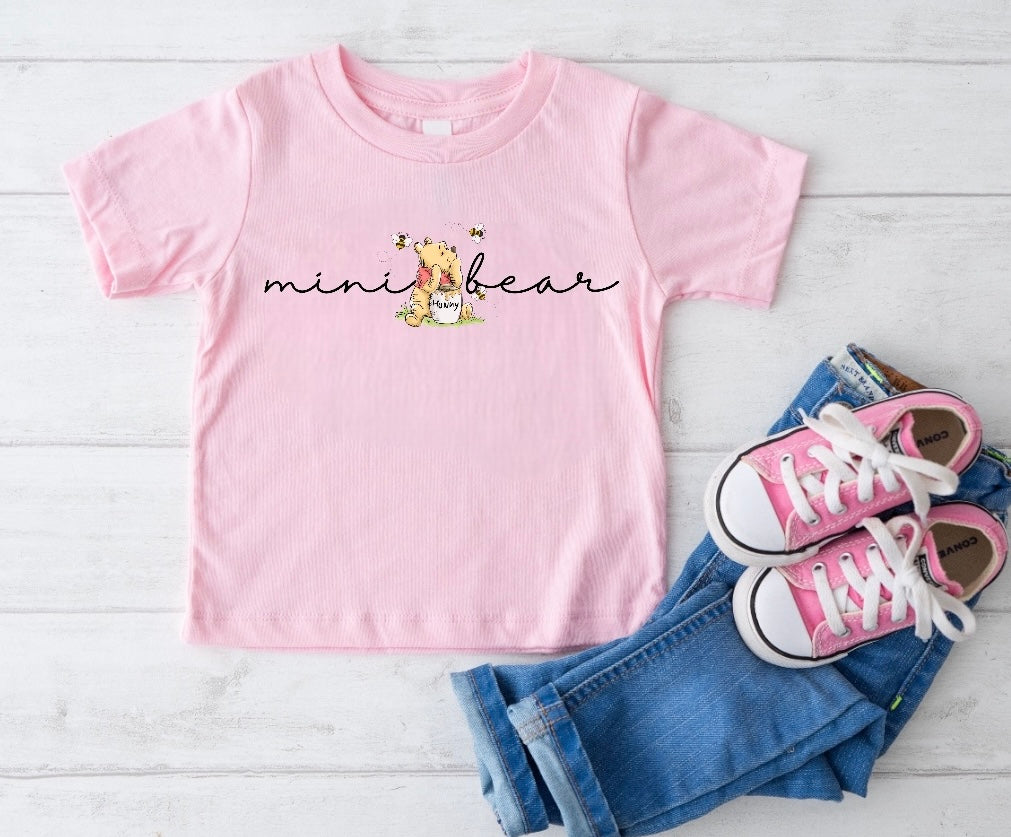 Mini Bear Baby & Toddler tshirt Hippo Boutique