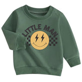 Little Man Retro Baby & toddler Boy sweatshirt Hippo Boutique