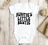 Auntie’s Little Bestie newborn baby bodysuit romper Hippo Boutique