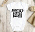 Auntie’s Little Bestie newborn baby bodysuit romper Hippo Boutique