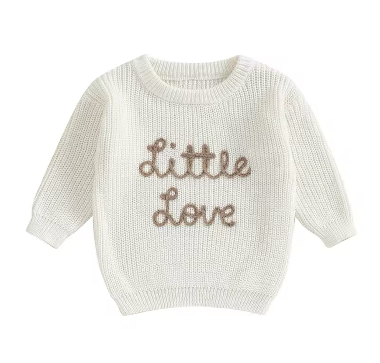 Baby & Kids Embroidered Little Love knit Sweaters Hippo Boutique