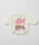 Sassy Little Soul Baby Girl Sweatshirt Romper bodysuit Hippo Boutique