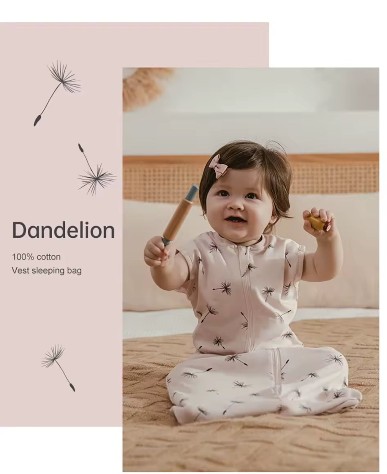 Newborn Baby 100% Organic Cotton Swaddle Sleep sack - 1 Tog Hippo Boutique