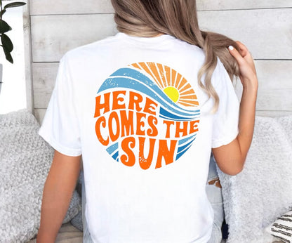 Here Comes The Sun Retro T-Shirts Hippo Boutique