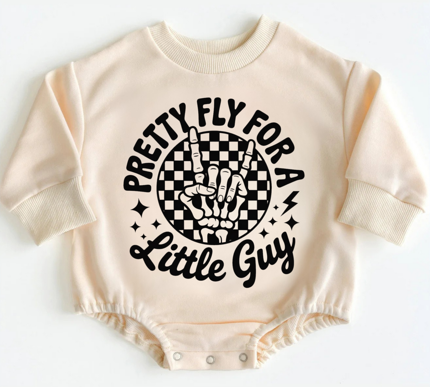 Baby Oversized Romper Sweatshirt - Pretty Fly