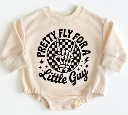 Baby Oversized Romper Sweatshirt - Pretty Fly