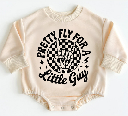 Baby Oversized Romper Sweatshirt - Pretty Fly