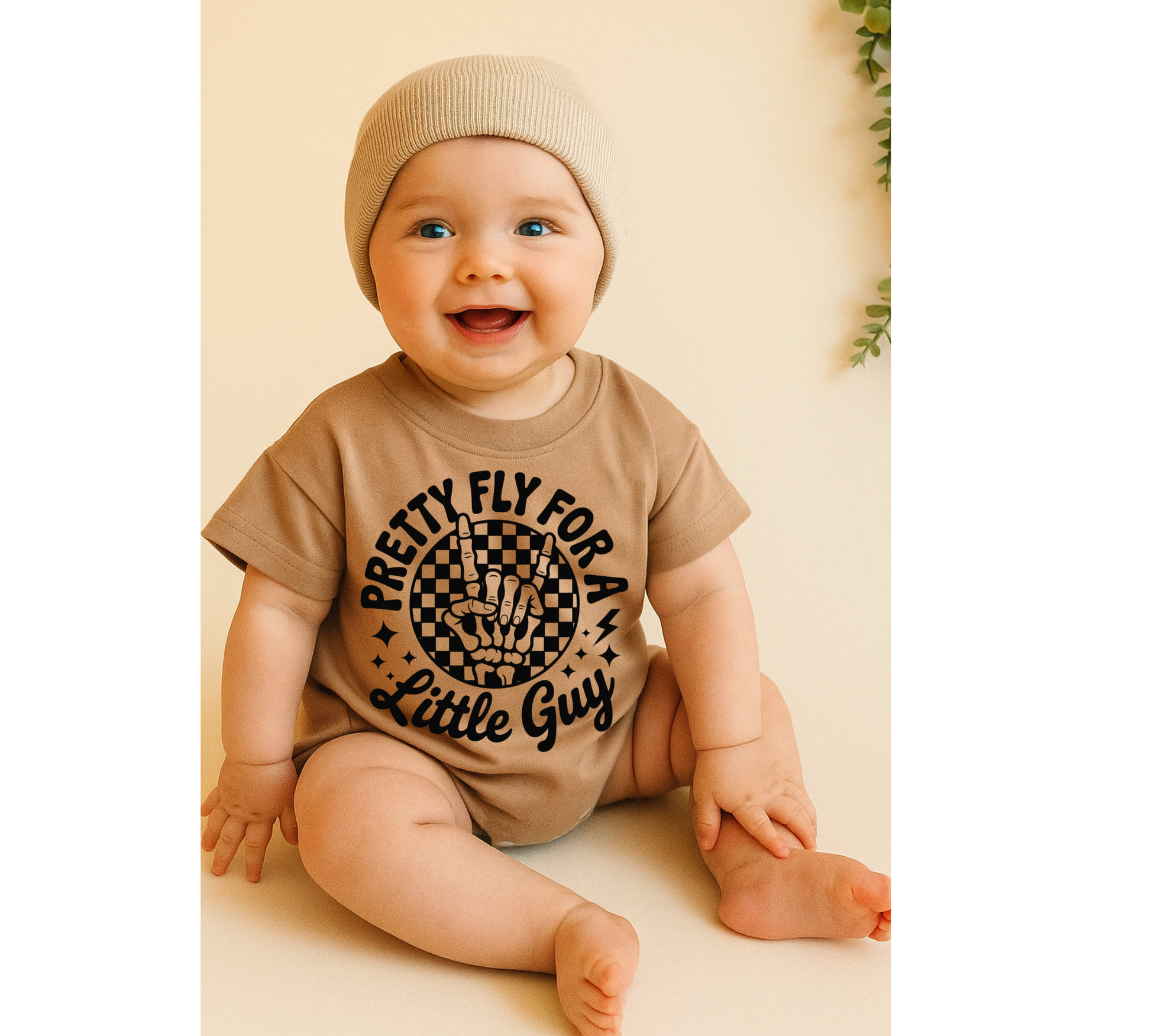 Baby t-shirt Bubble Romper - Pretty Fly Hippo Boutique