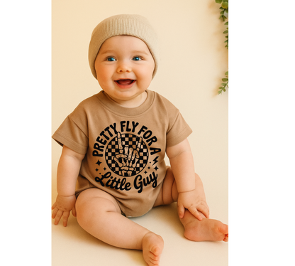 Baby t-shirt Bubble Romper - Pretty Fly Hippo Boutique