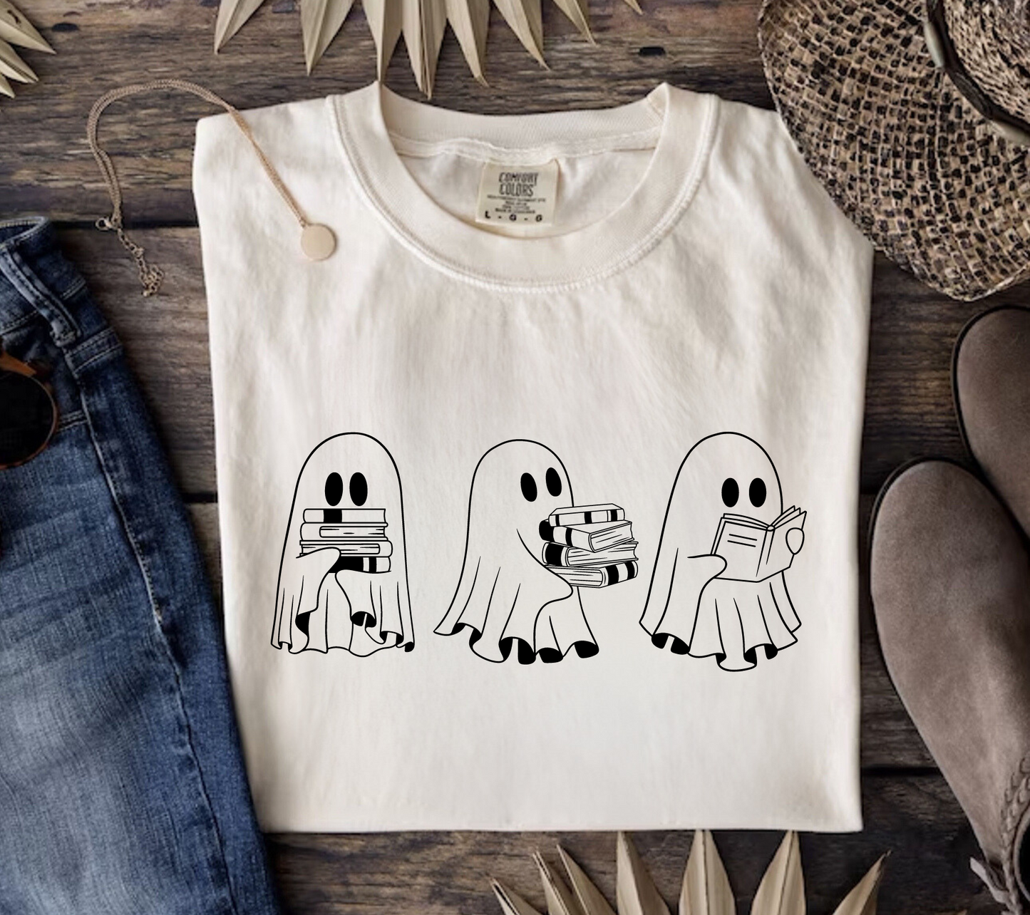 Floral Ghost T-Shirt Hippo Boutique