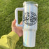 Day you Deserve 40oz Insulated Tumbler with Handle and straw Hippo boutique