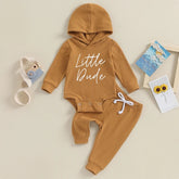 Little Dude Baby Hoodie Outfit Hippo Boutique