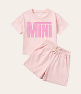 Checkered Mini Baby Girl T-Shirt & Shorts outfit Hippo Boutique