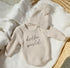 Newborn Baby Knit Bodysuit with Knitted Hat Hippo Boutique