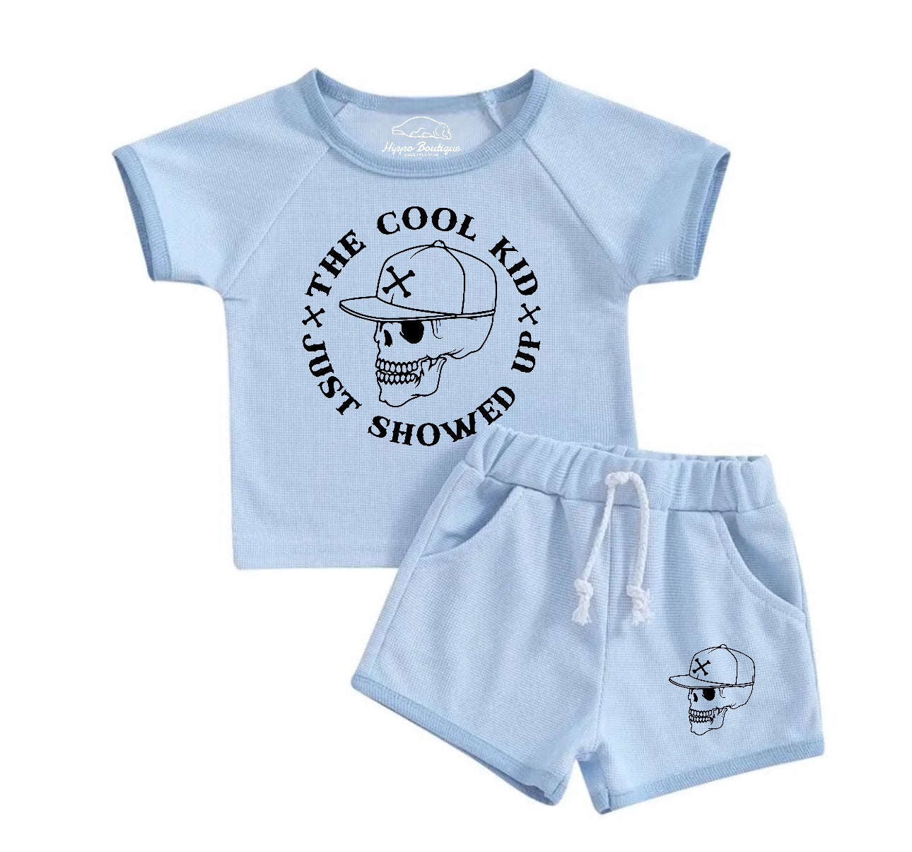 Cool Kid Baby & toddler shorts and t-shirt outfit Hippo Boutique