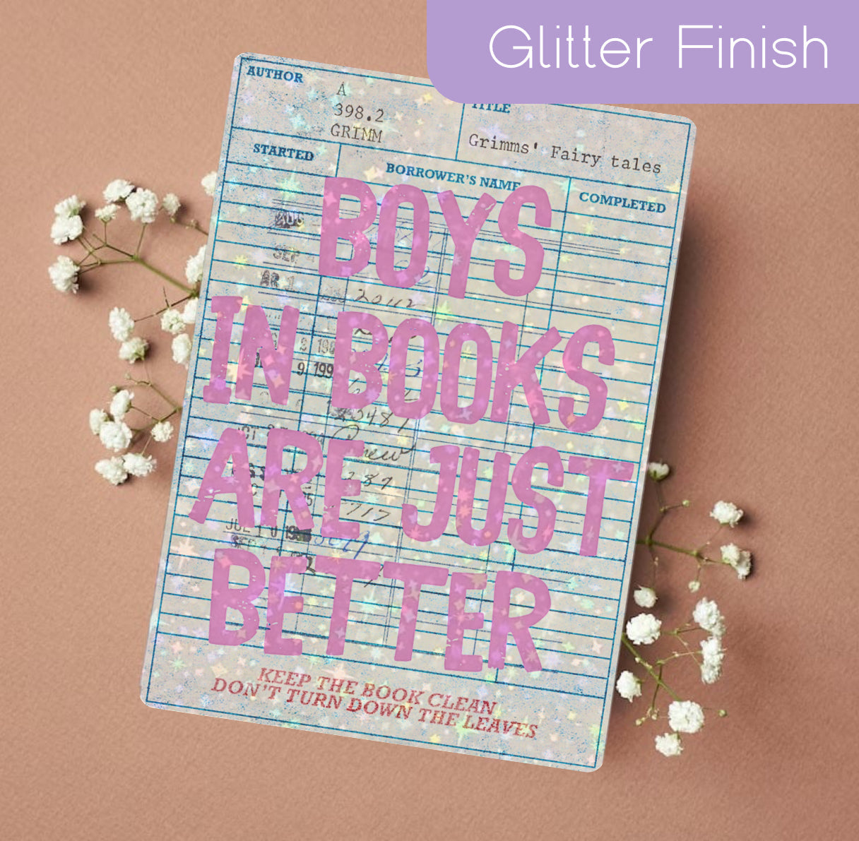 Kindle Insert - Boys in Books are Just Better Library Card Hippo Boutique